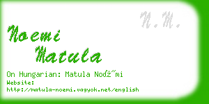 noemi matula business card